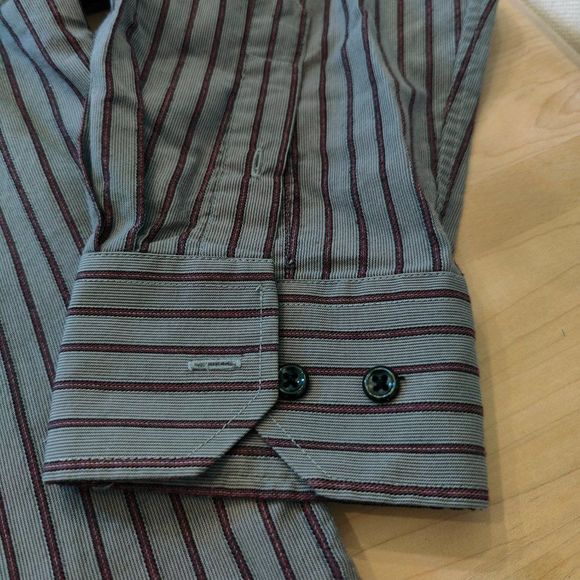 Men's Button Down Shirt, Long Sleeve, 17.5 Size XL Protocol - Picture 5 of 8